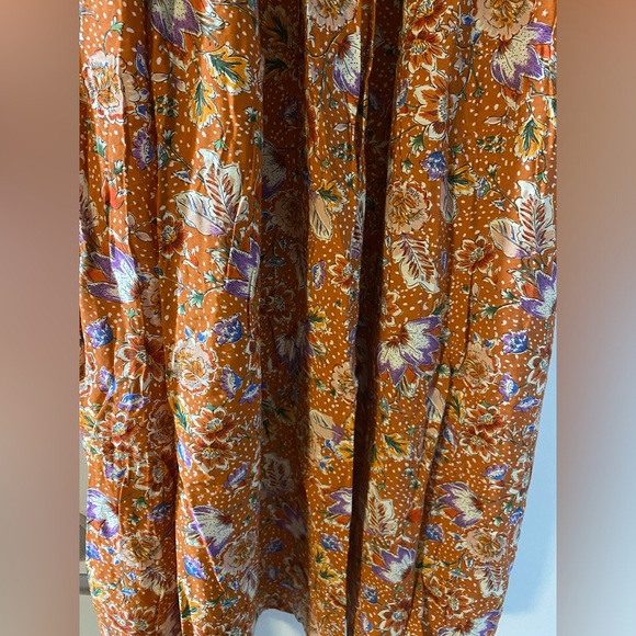 Mango dress XS -2 summer wide skirt maxi dress - Picture 2 of 6